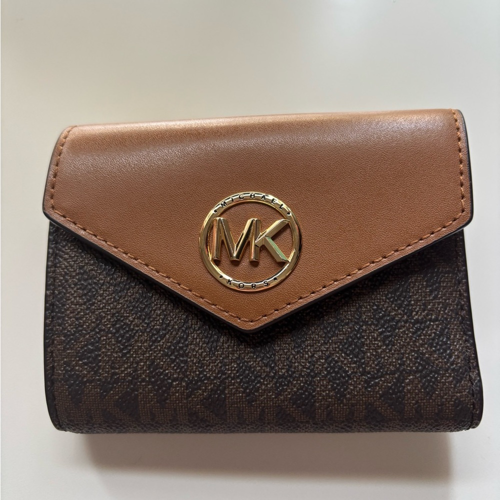 Michael Kors Tan and Brown Women's Wallet